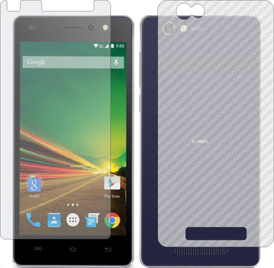 MOBART Front and Back Tempered Glass for LAVA A71(Pack of 2)