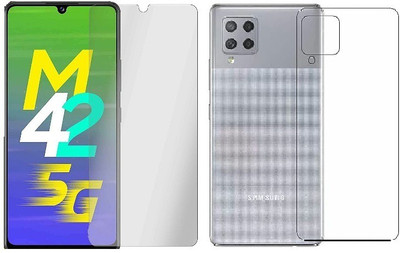 4 YARDS Front and Back Tempered Glass for Samsung Galaxy M42 5G (Matte Finish)(Pack of 1)
