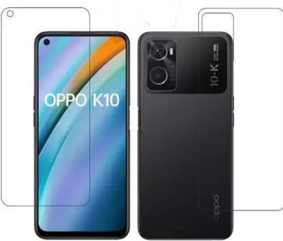 MUTAALI Front and Back Tempered Glass for OPPO K10 front and back(Pack of 1)
