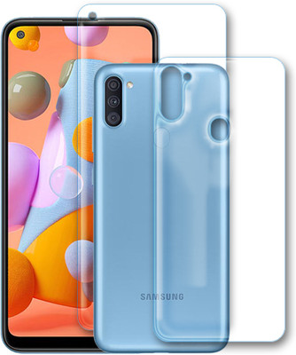 SOMTONE Front and Back Tempered Glass for Samsung Galaxy A11(Pack of 2)