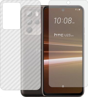 Fasheen Front and Back Tempered Glass for Htc U23 Pro 2QC9200(Pack of 2)