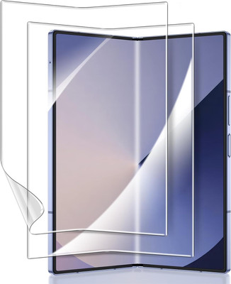 LNKART Front and Back Tempered Glass for Samsung Galaxy Z Fold 7 Screen Protectors Flexible Soft Inner Screen EPU Protective Film Full Coverage Clear Bubble-Free Case Friendly Screen Protector for Galaxy Z Fold 7, 8.2-Inch(Pack of 2)