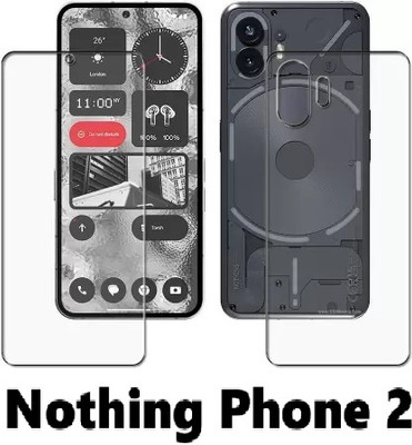 ASVALBUY Front and Back Tempered Glass for Nothing Phone 2(Pack of 1)