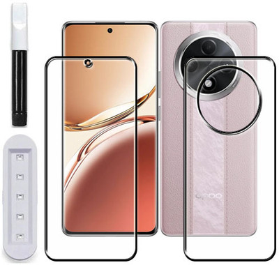 tombik Front and Back Tempered Glass for 1xd-Oppo F27 Pro Plus 5G-fb uv(Pack of 2)