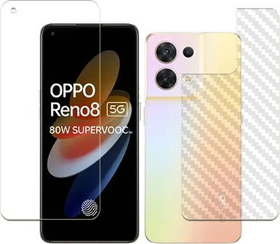 ARBAN Front and Back Tempered Glass for Oppo Reno8 FRONT BACK(Pack of 1)