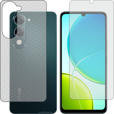 Mobling Front and Back Tempered Glass for Vivo Y19 2025 5G(Pack of 2)