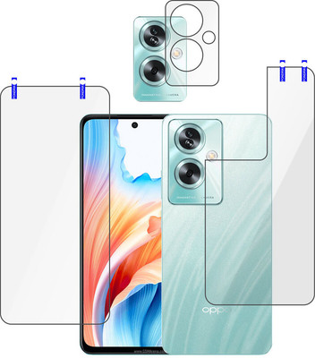 PONDRIK Front and Back Tempered Glass for OPPO A79 5G(Pack of 3)