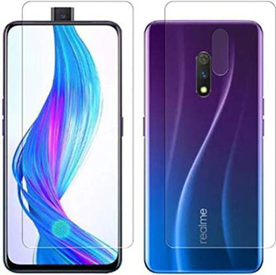 PR SMART Front and Back Tempered Glass for Realme X(Pack of 2)