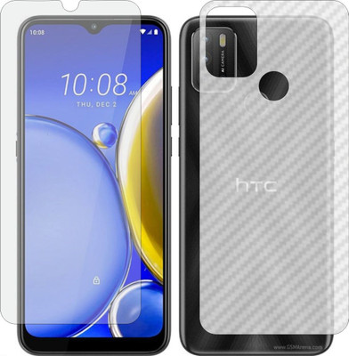 MOBART Front and Back Tempered Glass for HTC WILDFIRE E2 PLAY(Pack of 2)