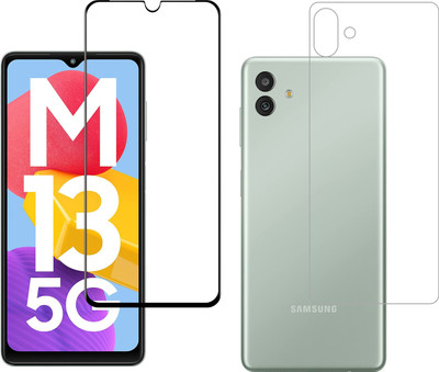 Vatsin Front and Back Tempered Glass for Samsung Galaxy M13 5G(Pack of 2)