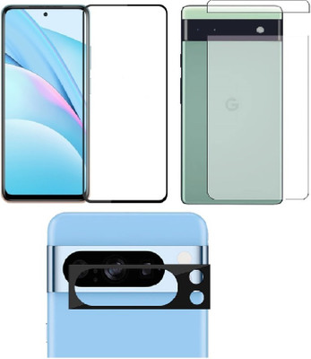 COVER CAPITAL Front and Back Tempered Glass for Google Pixel 8 Pro 5G(Pack of 3)