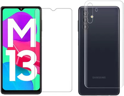 PR SMART Front and Back Tempered Glass for Samsung M13 5G(Pack of 2)