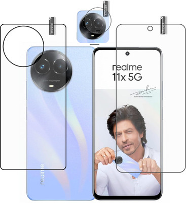 GARUDA GLASS Front and Back Tempered Glass for REALME 11x 5G with camera lens protector(Pack of 3)