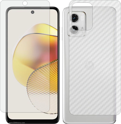 MOBART Front and Back Tempered Glass for MOTOROLA MOTO G 73 5G(Pack of 2)