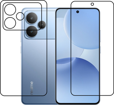 chakoor Front and Back Tempered Glass for realme p4 5g(Pack of 3)