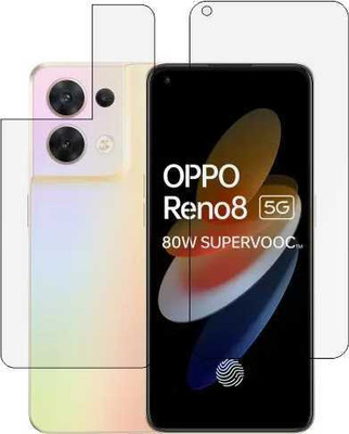 S9HUB Front and Back Tempered Glass for OPPO RENO 8 5G(Pack of 2)