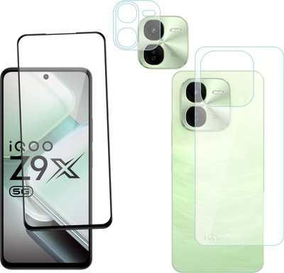 Ten To 11 Front and Back Tempered Glass for iQOO Z9X 5G, iQOO Z9X 5G [With Rear Camera Lens Guard](Pack of 3)