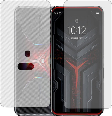TELTREK Front and Back Tempered Glass for LENOVO LEGION PRO (Front Matte Finish & Back 3d Carbon Fiber)(Pack of 2)