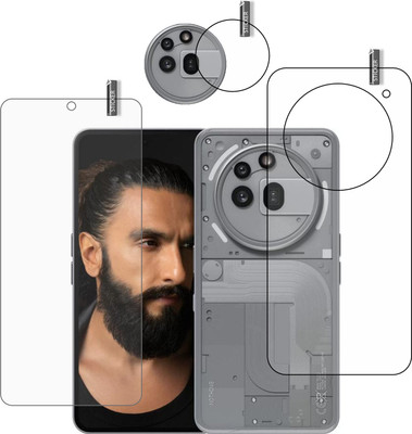 GARUDA GLASS Front and Back Tempered Glass for Nothing phone 3a Pro with camera lens(Pack of 3)