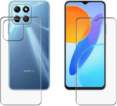 DOWRVIN Front and Back Tempered Glass for Honor X8 5G(Pack of 2)