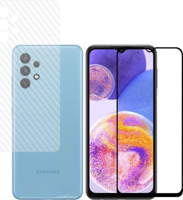 MUTAALI Front and Back Tempered Glass for Samsung Galaxy A23 5G front and back(Pack of 1)