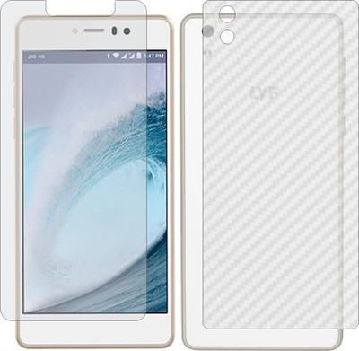 MOBART Front and Back Tempered Glass for LYF WATER 1(Pack of 2)