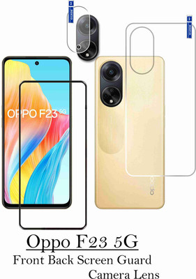 FINCH Front and Back Tempered Glass for OPPO F23 5G(Pack of 3)