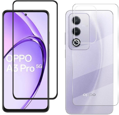 4 YARDS Front and Back Tempered Glass for Oppo A3 Pro 5G (D-Plus)(Pack of 1)