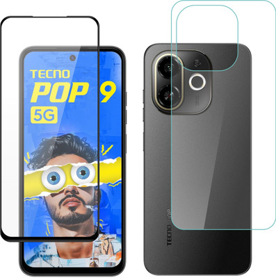 Ten To 11 Front and Back Tempered Glass for Tecno Pop 9 5G(Pack of 2)