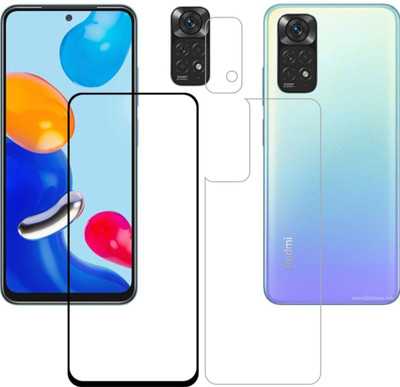 MUTAALI Front and Back Tempered Glass for REDMI NOTE 11(Pack of 1)