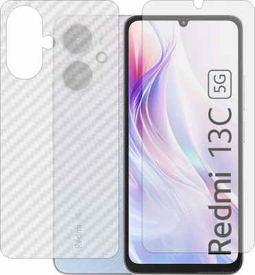 MOBART Front and Back Tempered Glass for Redmi 13C 5G(Pack of 2)
