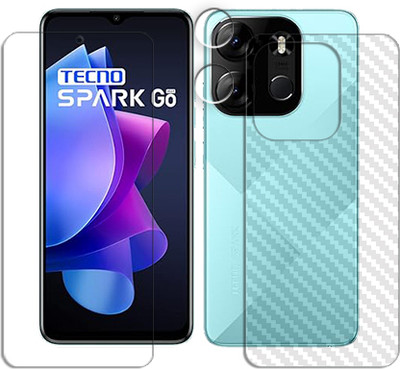 ARBAN Front and Back Tempered Glass for 1-Tecno Spark Go 2023 FRONTBACK AND CAMERA LENS SCREEN GUARD(Pack of 1)