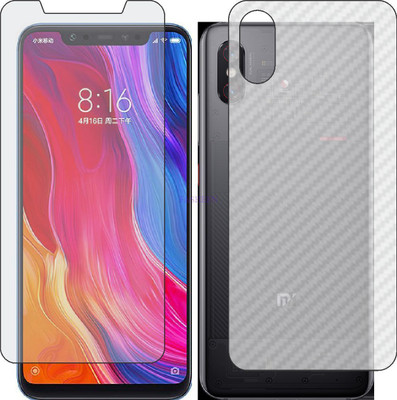 Fasheen Front and Back Tempered Glass for XIAOMI MI 8 EXPLORER EDITION (Front Matte Finish & Back 3d Carbon Fiber)(Pack of 2)
