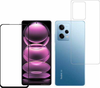 Vatsin Front and Back Tempered Glass for Redmi Note 12 5G(Pack of 2)