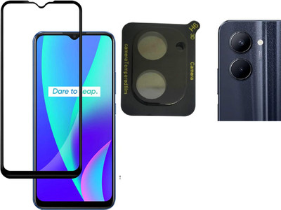 Bai and kaka Front and Back Tempered Glass for Realme C33(Pack of 2)