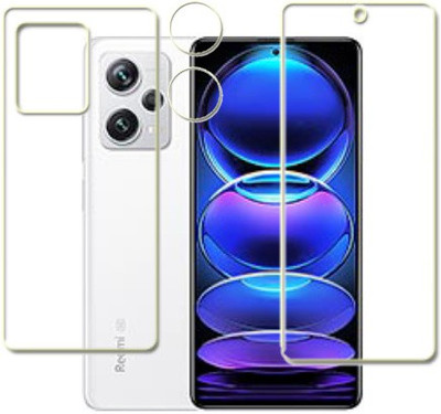 MUTAALI Front and Back Tempered Glass for Xiaomi Redmi Note 12 Pro+(Pack of 1)
