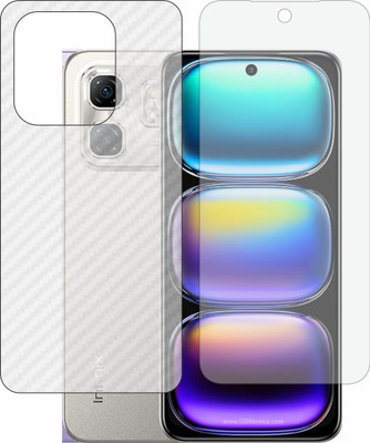 Mobling Front and Back Tempered Glass for Infinix Hot 50 X6720(Pack of 2)