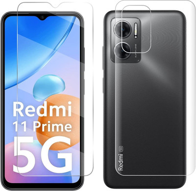 4 YARDS Front and Back Tempered Glass for Redmi 11 Prime 5G(Pack of 1)