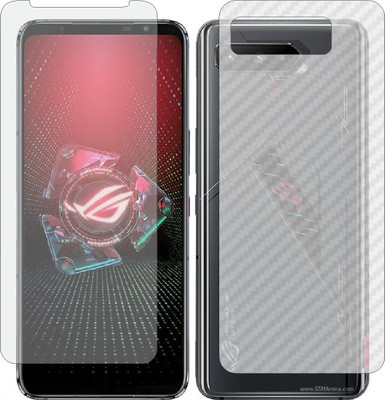 MOBART Front and Back Tempered Glass for ROG PHONE 5S PRO(Pack of 2)