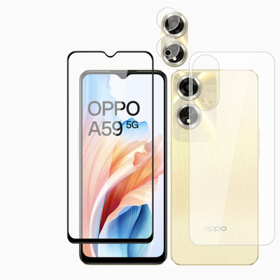 Ten To 11 Front and Back Tempered Glass for Oppo A59 5G(Pack of 3)