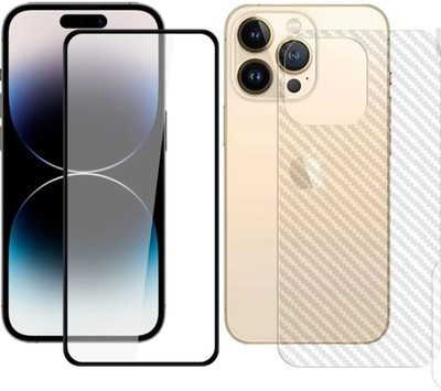 ZIDZEE Front and Back Tempered Glass for APPLE IPHONE 14 PRO 5G(Pack of 2)