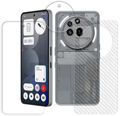MUTAALI Front and Back Tempered Glass for Nothing Phone (3a) Pro(Pack of 1)