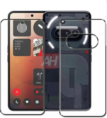 DOWRVIN Front and Back Tempered Glass for Nothing Phone (3a)(Pack of 2)