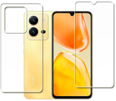 MUTAALI Front and Back Tempered Glass for vivo X80 Lite front and back tempered glass(Pack of 2)