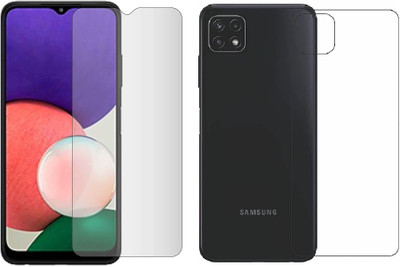 4 YARDS Front and Back Tempered Glass for Samsung Galaxy A22 5G (Matte Finish)(Pack of 1)