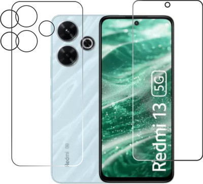 chakoor Front and Back Tempered Glass for Redmi 13 5G(Pack of 2)