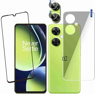 FINCH Front and Back Tempered Glass for ONEPLUS NORD CE 3 LITE(Pack of 3)