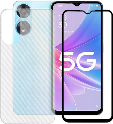 LILLIPUT Front and Back Tempered Glass for Oppo A58x 5G(Pack of 2)