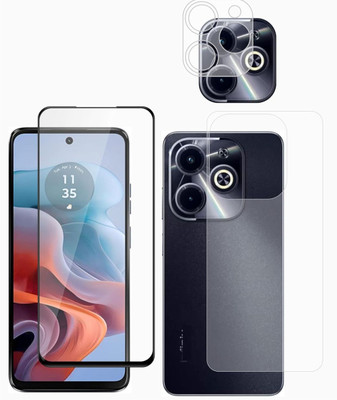FINCH Front and Back Tempered Glass for TECNO SPARK 20C, SPARK 20C, TECNO SPARK 20C, 20C TECNO, TECNO 20C SPARK(Pack of 3)