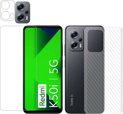 Ten To 11 Front and Back Tempered Glass for MI Redmi K50i(Pack of 3)